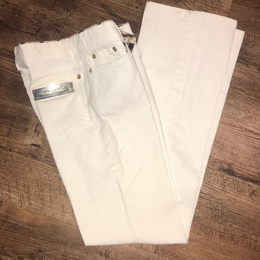 Roberto Cavalli white jeans